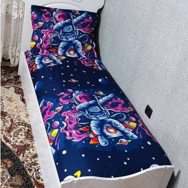 روتختی یک نفره طرح فضا نورد روتختی فضانورد روکش تشک فضای اسپیس