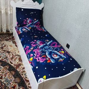 مشخصات روتختی یک نفره طرح فضا نورد روتختی فضانورد روکش تشک فضای اسپیس