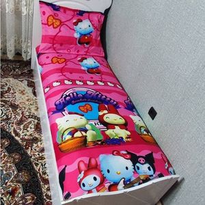 قیمت ارزان روتختی یک نفره دخترانه کیتی روتختی کرومی روتختی دخترانه کورومی صورتی