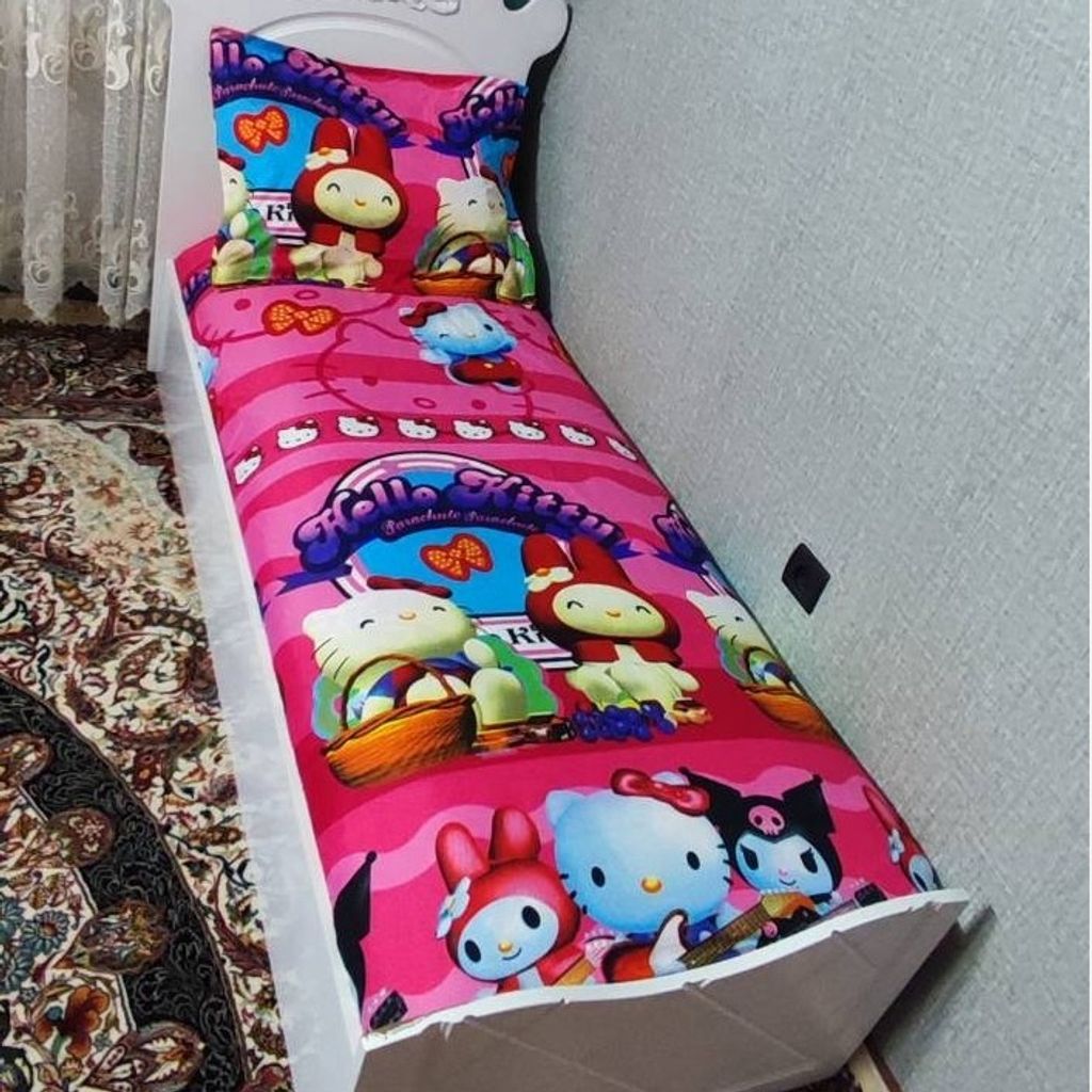 مشخصات روتختی یک نفره دخترانه کیتی روتختی کرومی روتختی دخترانه کورومی صورتی