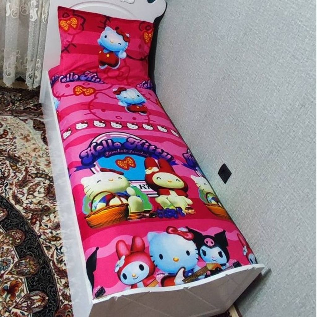مشخصات روتختی یک نفره دخترانه کیتی روتختی کرومی روتختی دخترانه کورومی صورتی