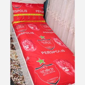 خرید انلاین نیم ست روتختی کشدوزی شده یک نفره طرح پرسپولیس پرسپولیسی