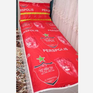 فروش اینترنتی نیم ست روتختی کشدوزی شده یک نفره طرح پرسپولیس پرسپولیسی