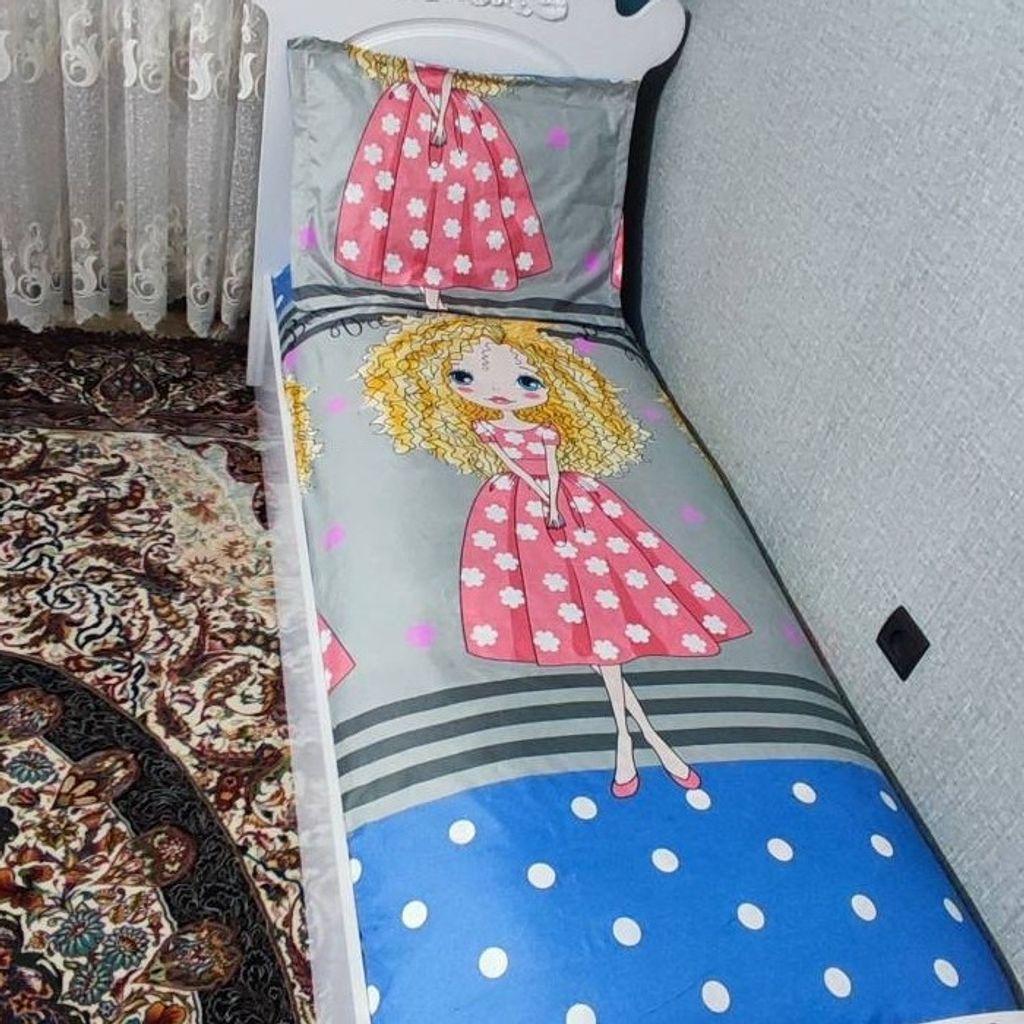 خرید آنلاین روتختی یک نفره دخترانه موفری فانتزی یک نفره روکش تشک بچه گانه