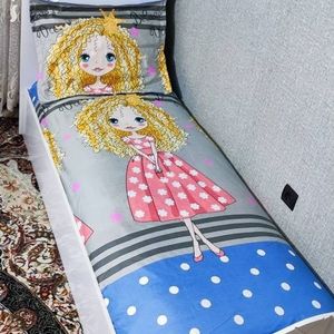 روتختی یک نفره دخترانه موفری فانتزی یک نفره روکش تشک بچه گانه