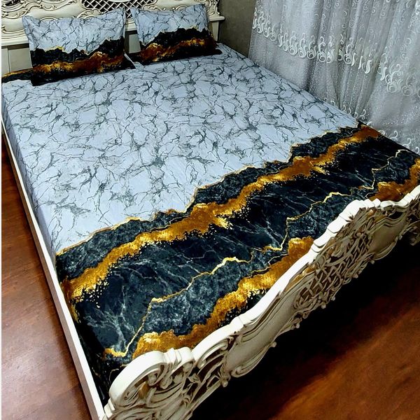 روتختی دونفره ملحفه کشدار تشک خوشخواب سنگی