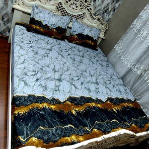 قیمت ارزان روتختی دونفره ملحفه کشدار تشک خوشخواب سنگی