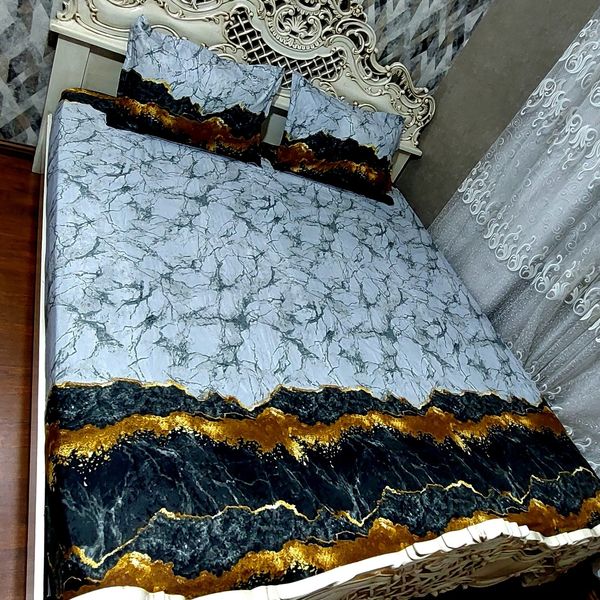 روتختی دونفره ملحفه کشدار تشک خوشخواب سنگی