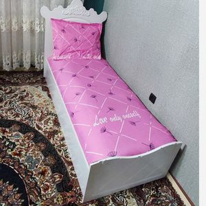 خرید اینترنتی نیم ست رو تختی دورکش تخت تک نفره قاصدک صورتی 