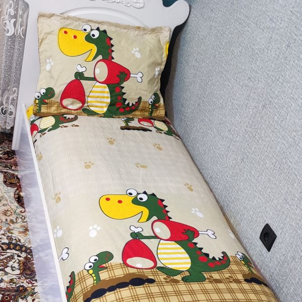 نیم ست روتختی دوتکه عروسکی فانتزی طرح دایناسور