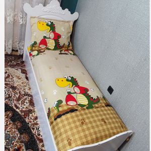 نیم ست روتختی دوتکه عروسکی فانتزی طرح دایناسور