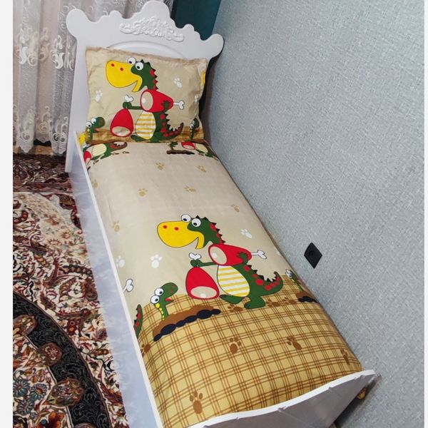 نیم ست روتختی دوتکه عروسکی فانتزی طرح دایناسور