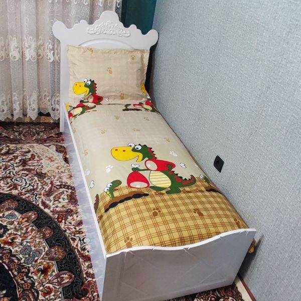 نیم ست روتختی دوتکه عروسکی فانتزی طرح دایناسور