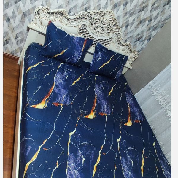 روتختی دونفره ماربل سورمه ای