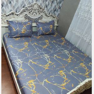 روتختی دونفره دورتادور کشدوزی شده طرح ماربل طوسی