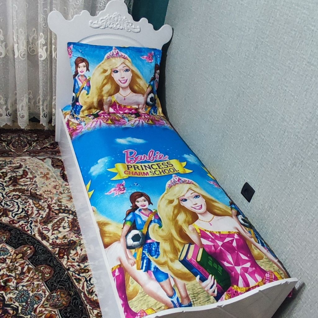 قیمت ارزان روتختی نیم ست دوتکه یک نفره عروسکی باربی 