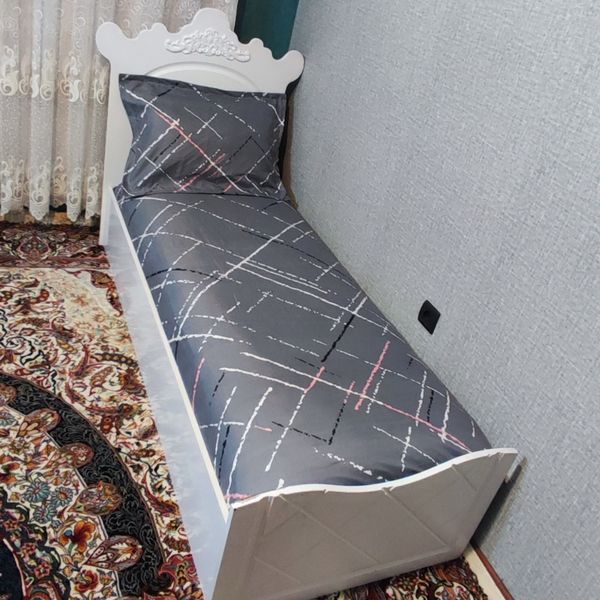 روتختی نیم ست یک نفره خط دار زمینه طوسی