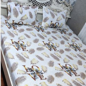 قیمت ارزان روتختی دورکشدوزی شده دونفره طرح لاو