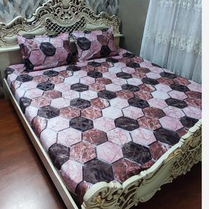 روتختی  دورکشدوزی شده مکعبی 6ضلعی صورتی