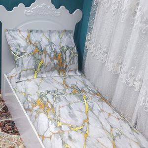 خرید انلاین ملحفه کشدار یکنفره ماربل سفید 
