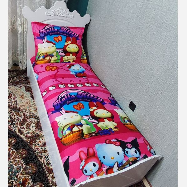 روتختی دوتکه تخت یک نفره دخترانه کیتی وکرومی