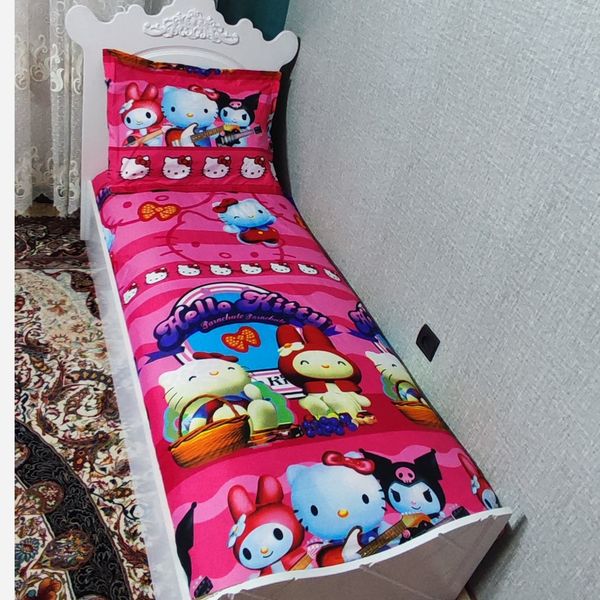 روتختی دوتکه تخت یک نفره دخترانه کیتی وکرومی