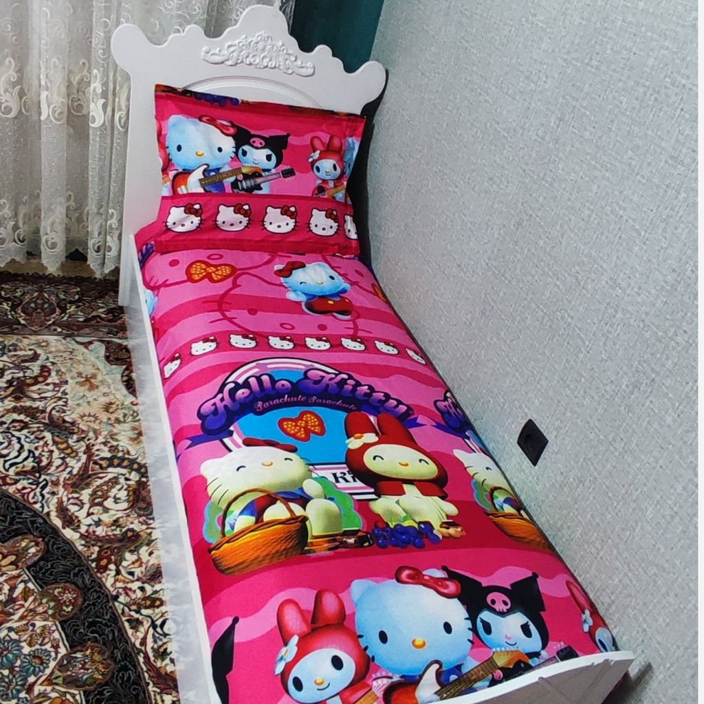 قیمت روتختی دوتکه تخت یک نفره دخترانه کیتی وکرومی