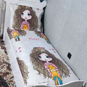 روتختی یک نفره موفرفری زمینه سفید کنفی