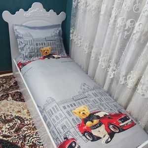 نیم ست روتختی کشدار یک نفره تدی ماشینی