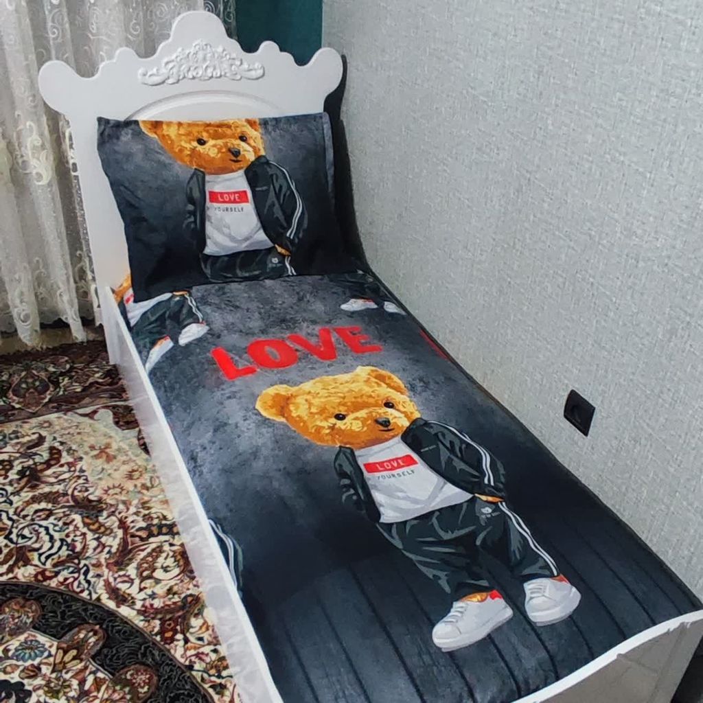 خرید آنلاین ملحفه تخت تک نفره تدی لاو