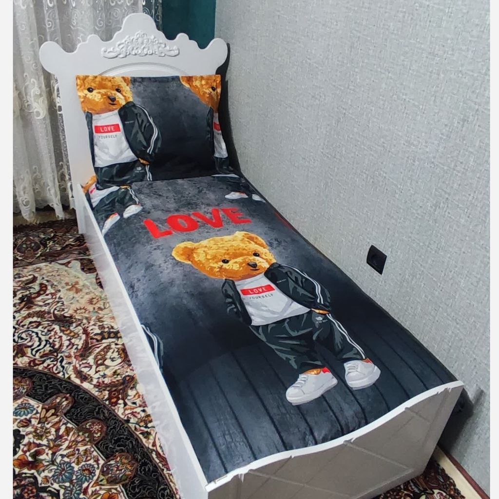 خرید آنلاین ملحفه تخت تک نفره تدی لاو