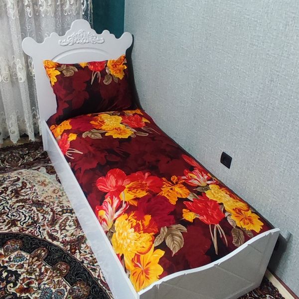 ملحفه تشک تخت تک نفره گلدار