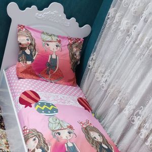 خرید اینترنتی کاورتشک  روتختی تک نفره  طرح دخترانه