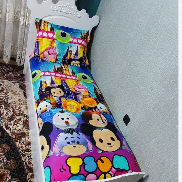 ملحفه تخت یکنفره عروسکی روتختی تک نفره طرح تی سام تی سام