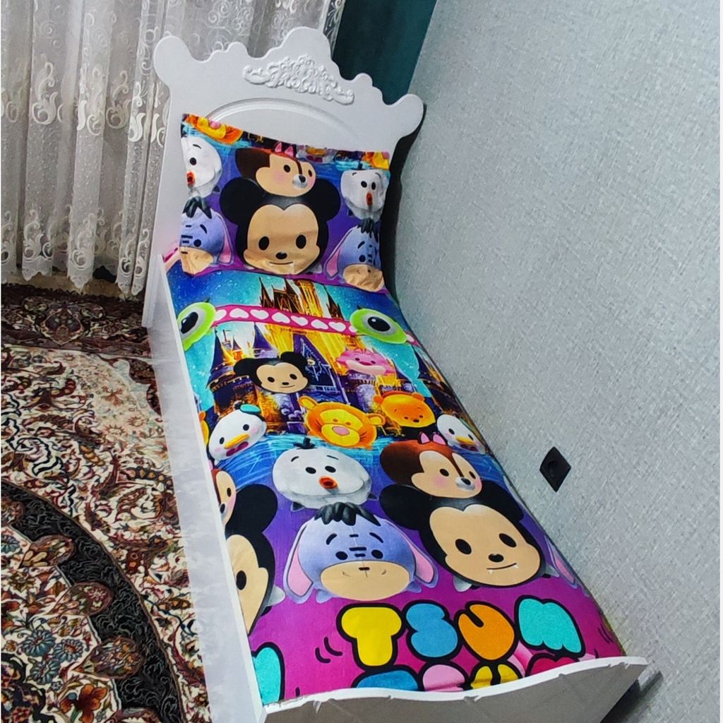 خرید آنلاین ملحفه تخت یکنفره عروسکی روتختی تک نفره طرح تی سام تی سام