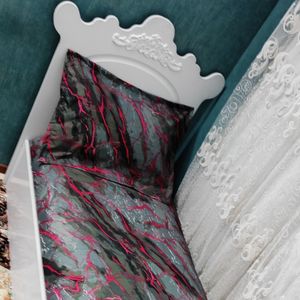 خرید اینترنتی روتختی نیم ست ماربل زرشکی یک نفره