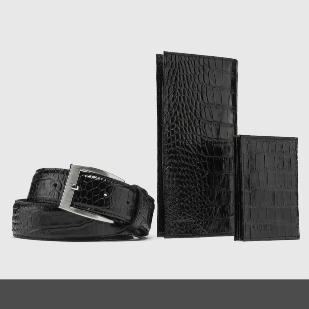 خرید اینترنتی ست  هدیه مردانه چرم طبیعی