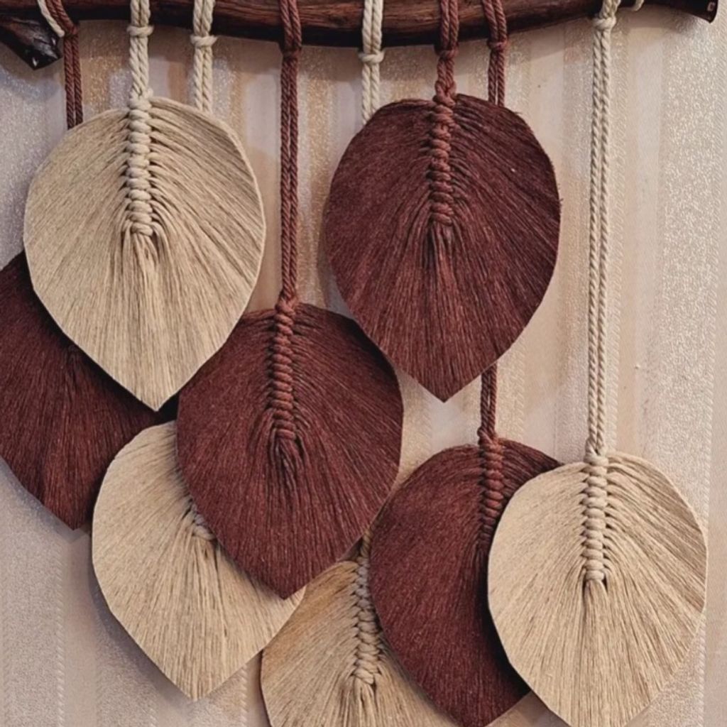 فروش اینترنتی دیوار کوب برگ مکرومه بافی