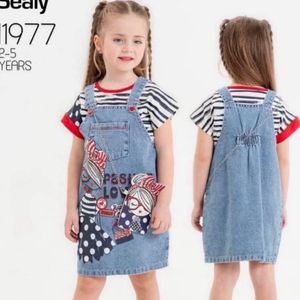 سارافون دخترانه 3 تکه ترک