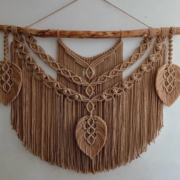 دیوار کوب مکرومه بافی مدل سیما