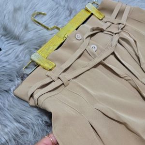 شلوار بگ کمربند دار