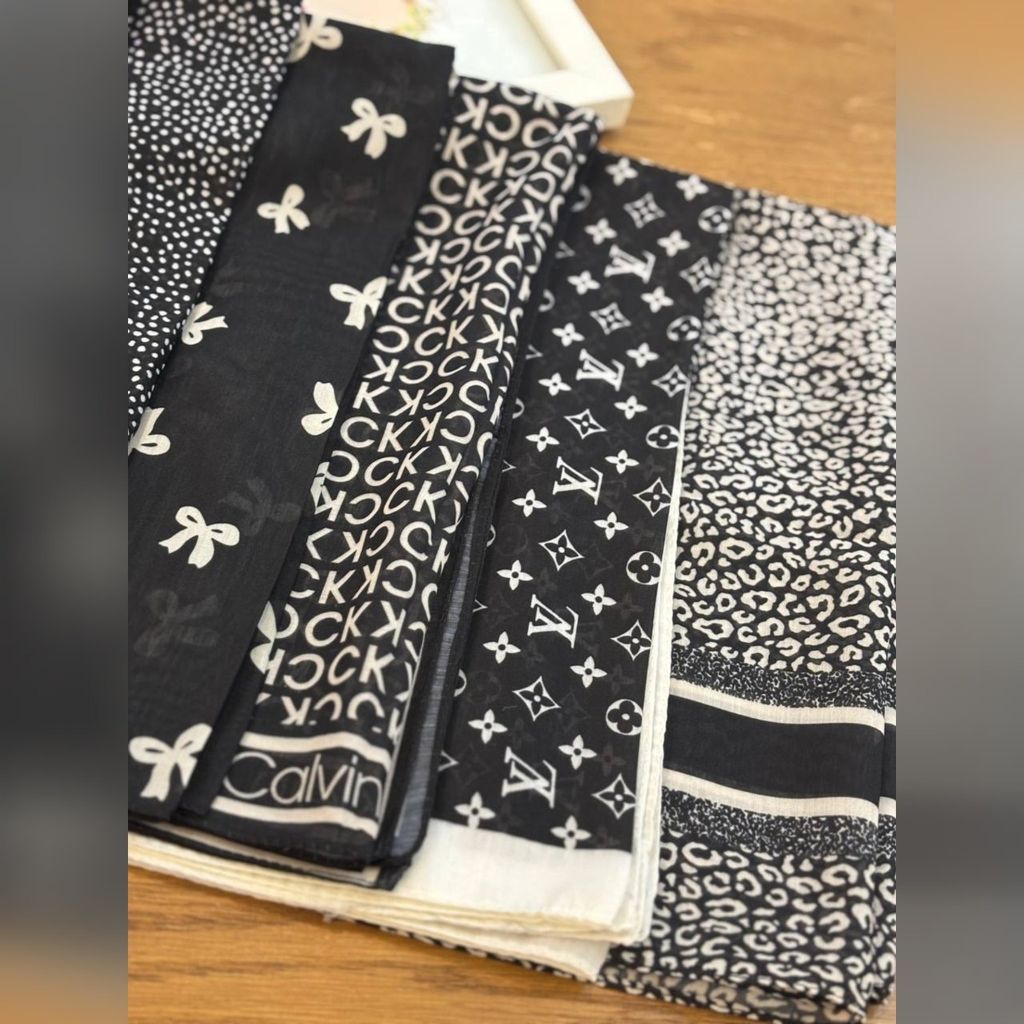 فروش اینترنتی مینی اسکارف نخی تابستانه