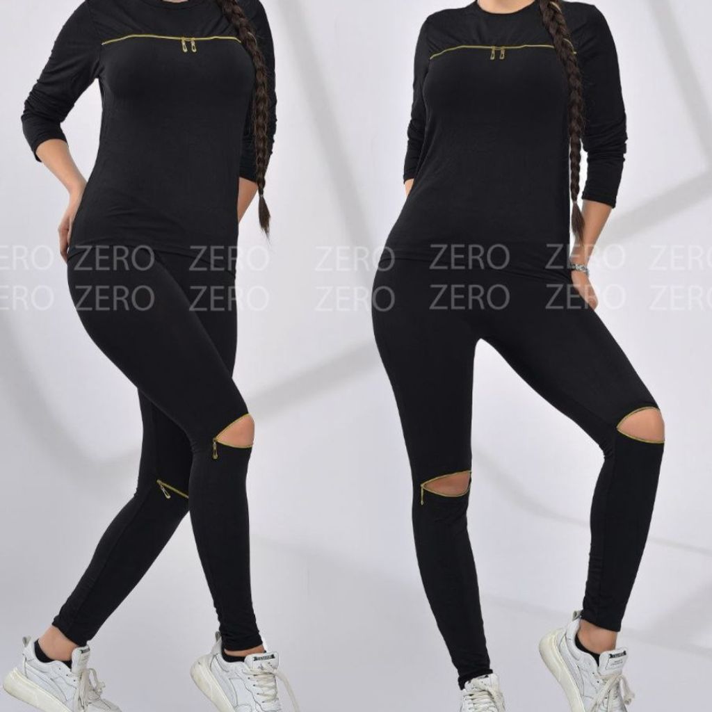 قیمت ارزان ست تیشرت و شلوار زاپ دار