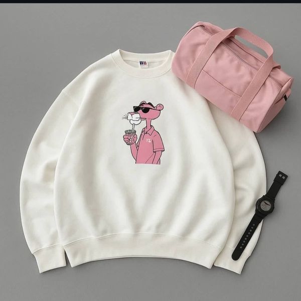 تیشرت دورس داخل کرکی پلنگ صورتی