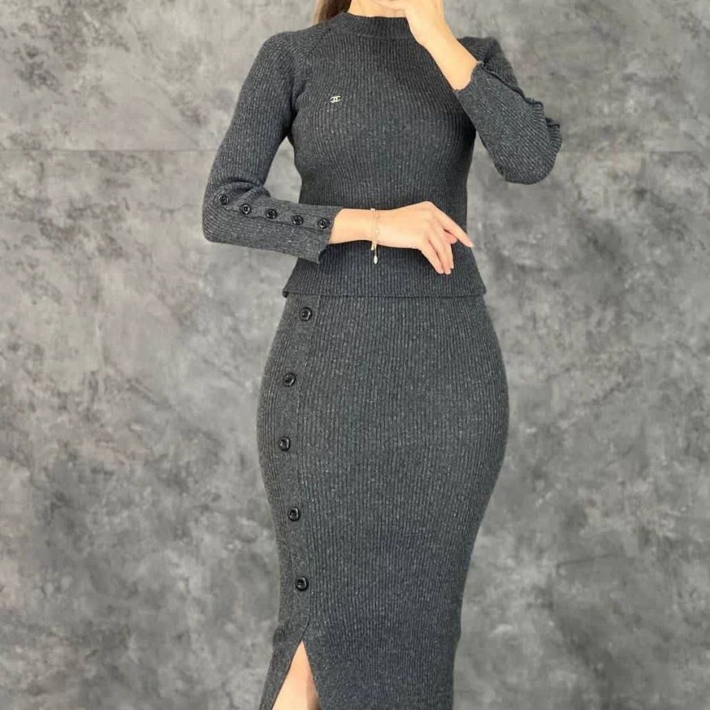 قیمت ارزان بلوز دامن آستین دکمه