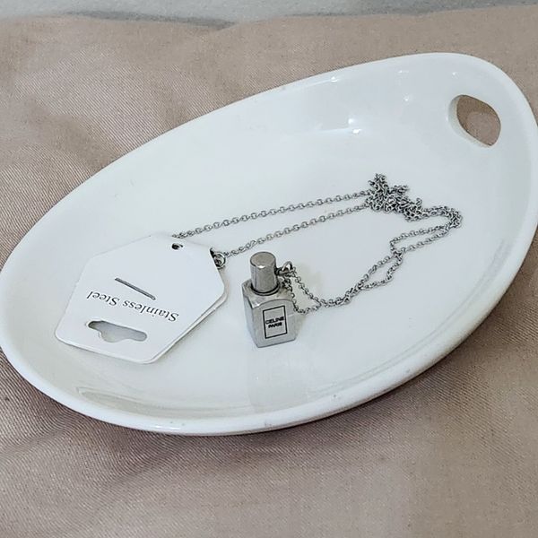 گردنبند شیشه عطر استیل