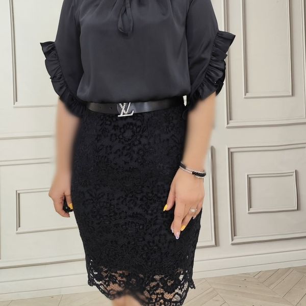 پیراهن مزونی مجلسی همراه کمربند