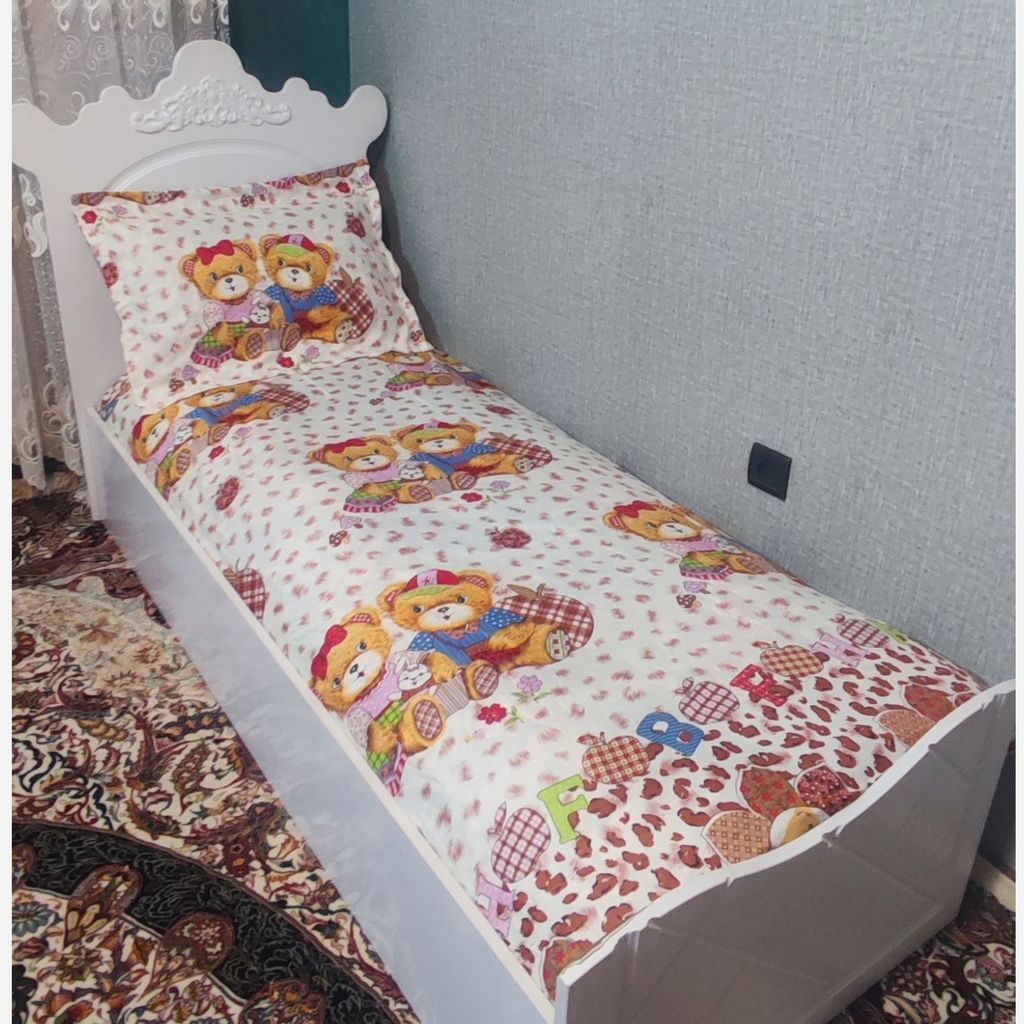 خرید آنلاین روتختی نیم ست کشدار تخت یکنفره عروسکی دخترانه و پسرانه مناسب سیسمونی 