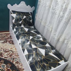 ملافه تشک تخت یکنفره طرح اینه ای مثلثی