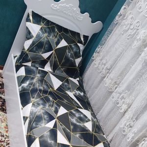 خرید انلاین ملافه تشک تخت یکنفره طرح اینه ای مثلثی